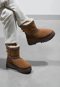 UGG vachtlaarzen classic mini trailgazer cognac Discount