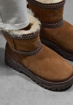 UGG vachtlaarzen classic mini trailgazer cognac Discount
