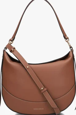 VANESSA BRUNO schoudertas daily bag cognac Best
