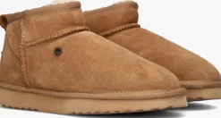 WARMBAT vachtlaarzen durack cognac New