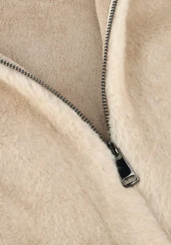 ALTER EGO faux fur jas linn creme New