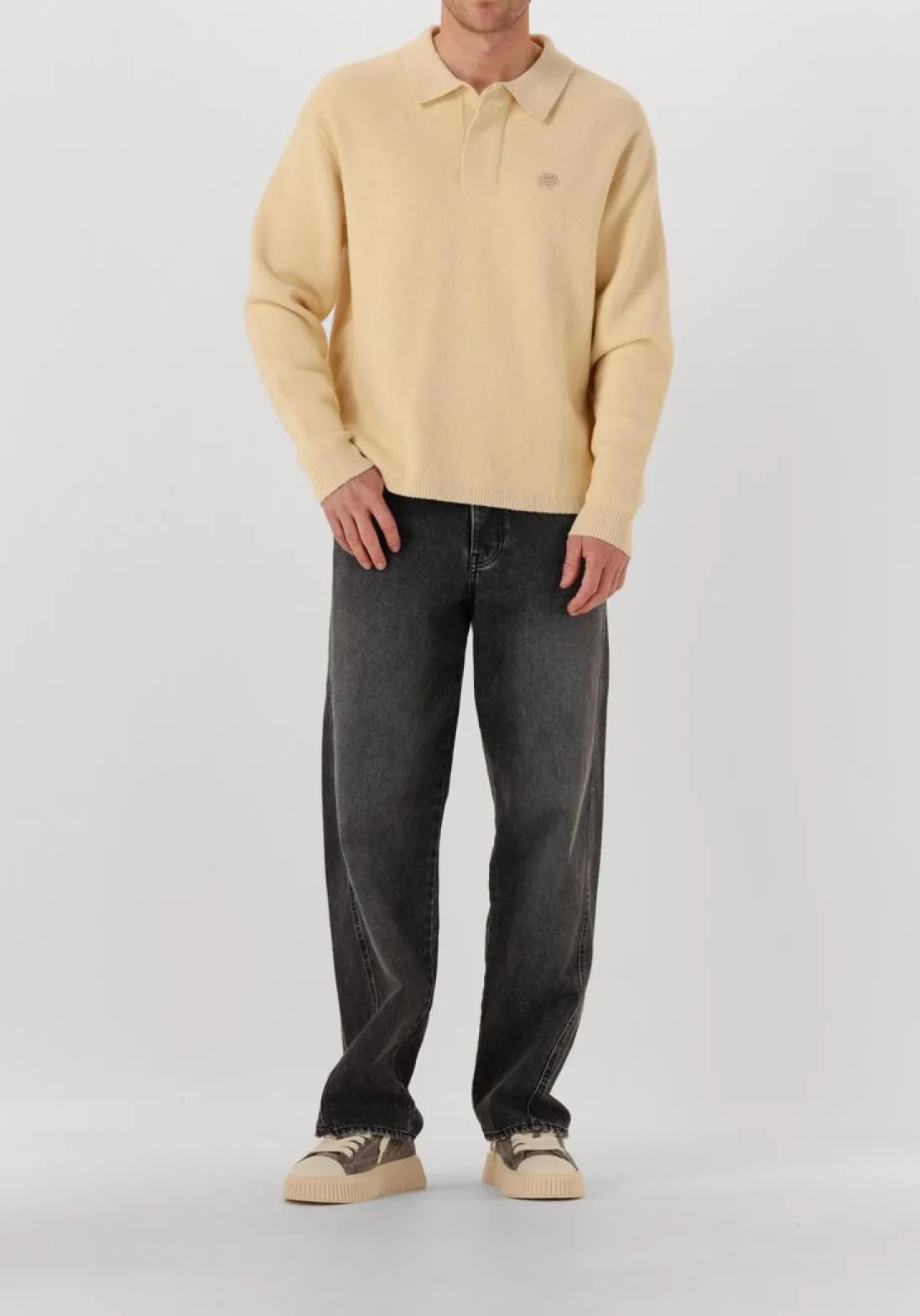 FILLING PIECES trui knit shirt boucle creme New