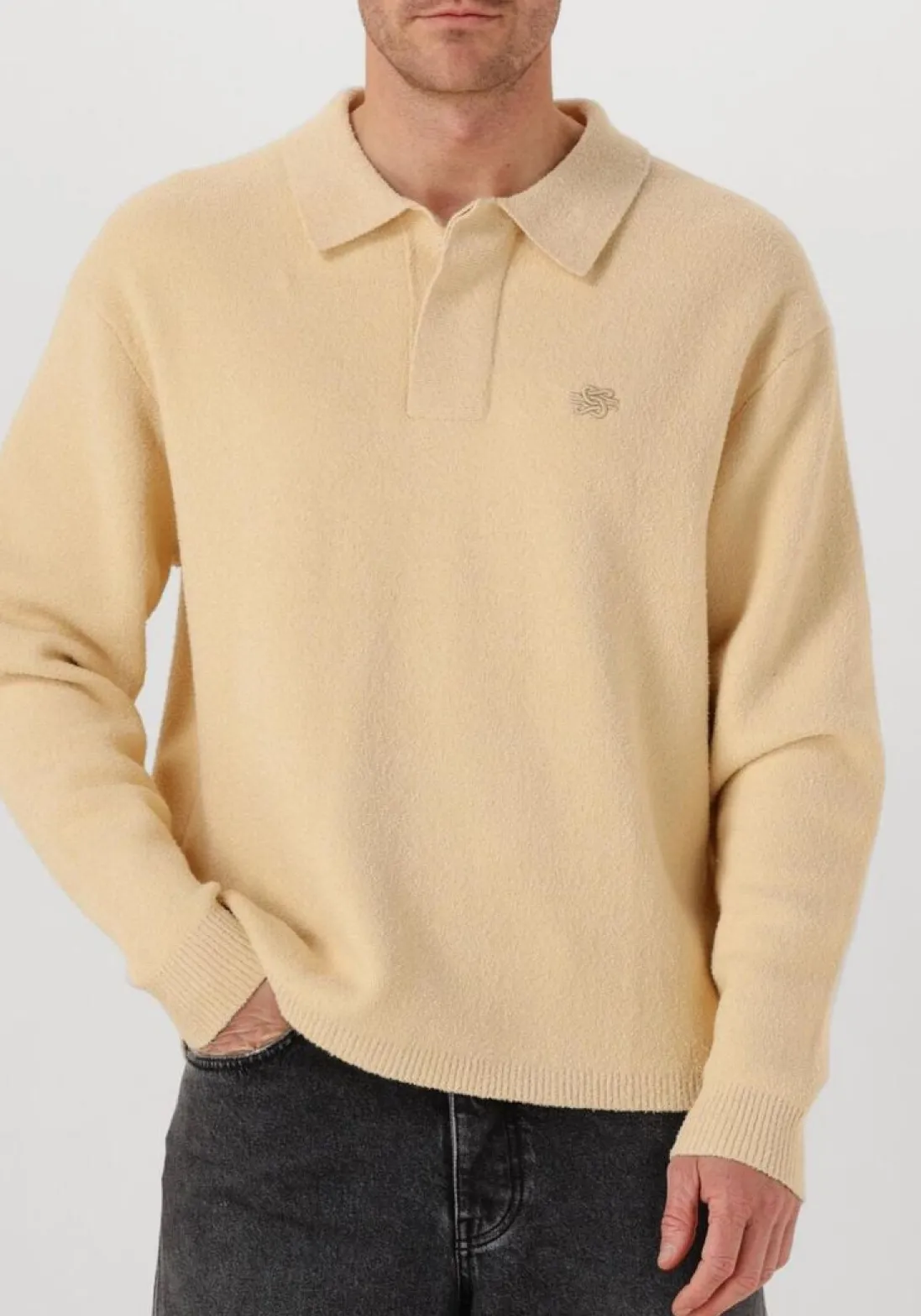 FILLING PIECES trui knit shirt boucle creme New