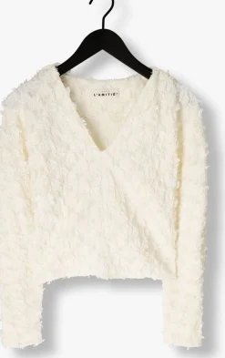 HAUTE L'AMITIÉ haute l'amitié blouses stuff structre v-blouse creme Best