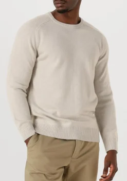 STEFANO LAURAN trui crew l creme Clearance