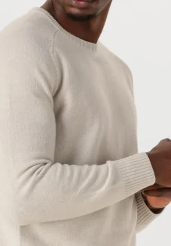 STEFANO LAURAN trui crew l creme Clearance