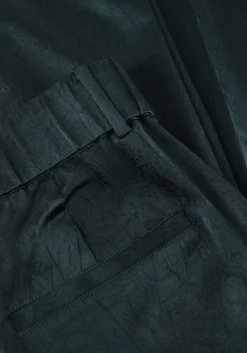 DANTE6 jules creased satin pants donkergroen New