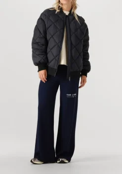 ALIX THE LABEL e jack ladies woven quilted bomber donkerblauw Discount