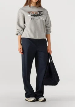 ALIX THE LABEL e wijde broek ladies woven clean pants donkerblauw Online