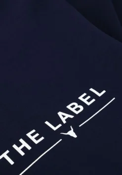 ALIX THE LABEL e wijde broek ladies knitted wide leg scuba pants donkerblauw Online