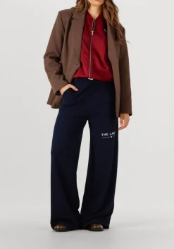 ALIX THE LABEL e wijde broek ladies knitted wide leg scuba pants donkerblauw Online