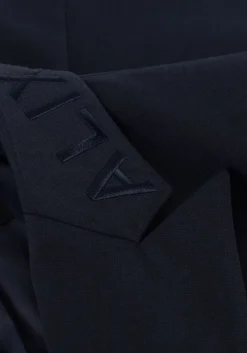 ALIX THE LABEL e blazer ladies woven double breasted blazer donkerblauw Best