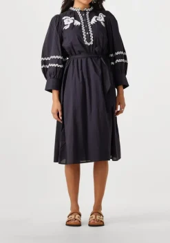 ANTIK BATIK e midi jurk dali dress donkerblauw Hot