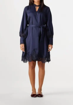 BRUUNS BAZAAR e mini jurk felicia dress donkerblauw Online