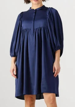 BRUUNS BAZAAR e midi jurk sarina dress donkerblauw Clearance