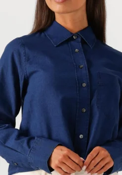 CLOSED e blouses cropped classic shirt donkerblauw Best