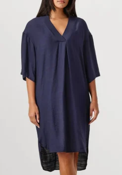 CO'COUTURE e mini jurk caryn pleat tunic dress donkerblauw New