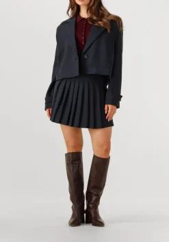 CO'COUTURE e minirok marin plisse skirt donkerblauw Hot