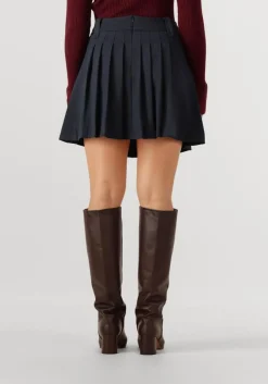 CO'COUTURE e minirok marin plisse skirt donkerblauw Hot