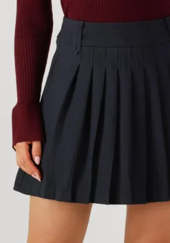 CO'COUTURE e minirok marin plisse skirt donkerblauw Hot