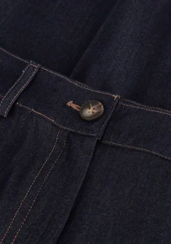 CO'COUTURE e pantalon terry denim long pant donkerblauw Best