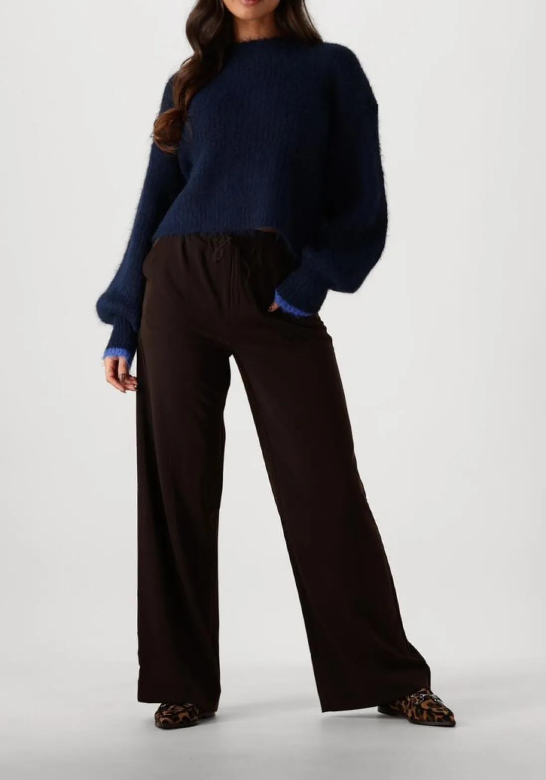 CO'COUTURE e truien/vesten coralee crop knit donkerblauw New