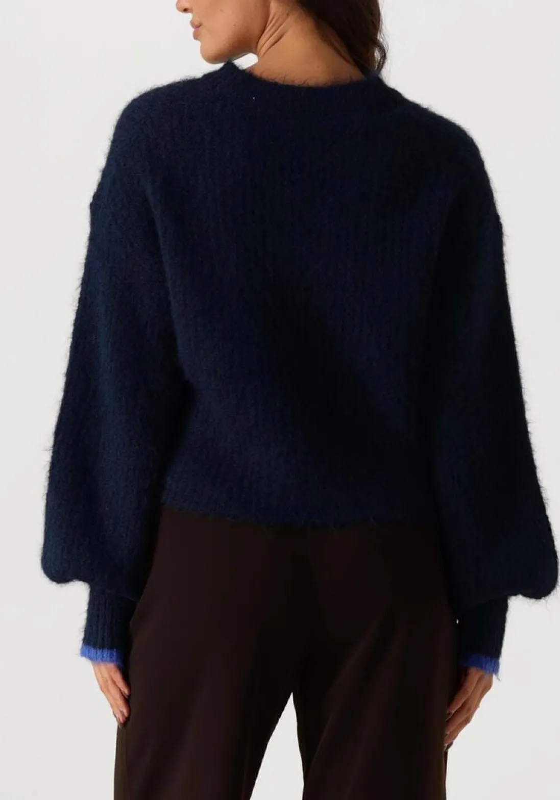 CO'COUTURE e truien/vesten coralee crop knit donkerblauw New