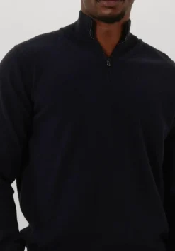 FILIPPO DE LAURENTIIS e trui mezza zip ml donkerblauw Online