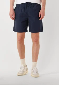 FORÉT e forét korte broek hush seersucker short donkerblauw Discount