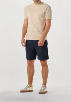 FORÉT e forét korte broek hush seersucker short donkerblauw Discount