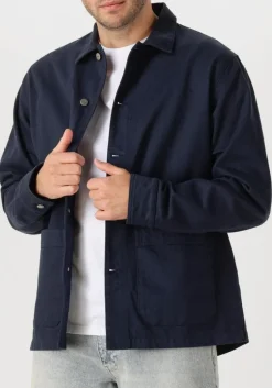 FORÉT e forét overshirts rowan logo overshirt donkerblauw Hot