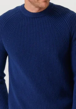 FORÉT e forét trui delta wool knit donkerblauw New