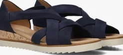 GABOR e sandalen met hak 782 donkerblauw
