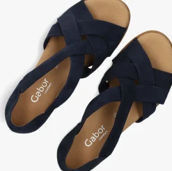 GABOR e sandalen met hak 782 donkerblauw