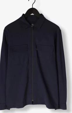 GENTI e overshirt oaks shirt jacket zip donkerblauw Sale