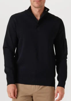 GENTI e trui turtle 3 button ls donkerblauw