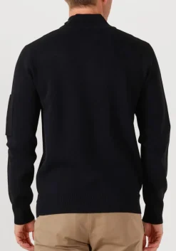 GENTI e trui turtle 3 button ls donkerblauw