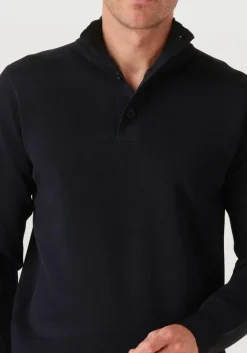 GENTI e trui turtle 3 button ls donkerblauw