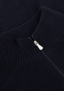 GRAN SASSO e trui mock zip donkerblauw Outlet