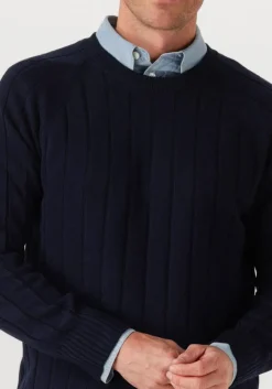 GRAN SASSO e trui crew l slv donkerblauw Outlet