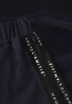 HAUTE L'AMITIÉ e haute l'amitié wijde broek logo tape track tall pant donkerblauw Clearance