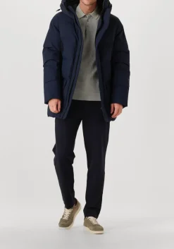 KRAKATAU e gewatteerde jas 125200042 donkerblauw