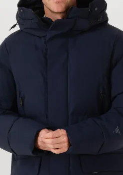 KRAKATAU e gewatteerde jas 125200042 donkerblauw