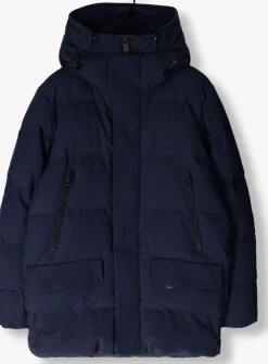 KRAKATAU e gewatteerde jas 125200042 donkerblauw