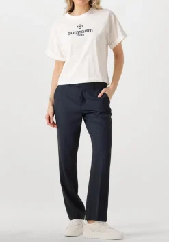 MOS MOSH e pantalon myla miley pant donkerblauw Discount