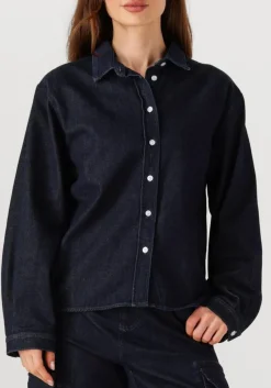 PENN & INK e blouses blouse w25z801 donkerblauw New