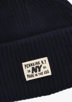 PENN & INK e muts beanie w25b354 donkerblauw Best