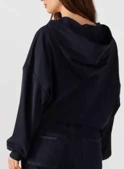 PENN & INK e vest hoodie w25f1739 donkerblauw Sale