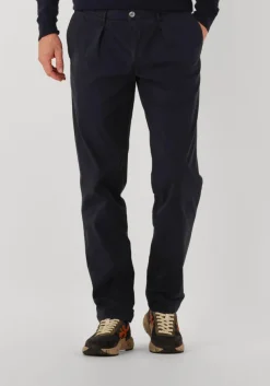 PROFUOMO e chino trouser sportcord donkerblauw Sale