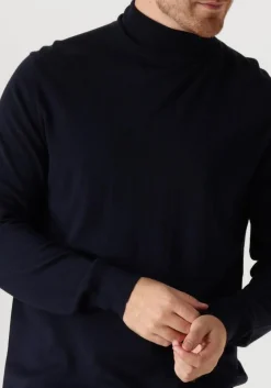 PROFUOMO e coltrui pullover roll neck donkerblauw Discount